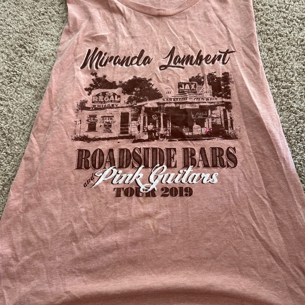 Miranda Lambert Graphic Pink Tank Top